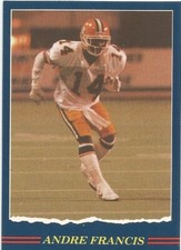 1989 JOGO CFL ANDRE FRANCIS EDMONTON ESKIMOS #58 (NEW MEXICO STATE UNIVERSITY)