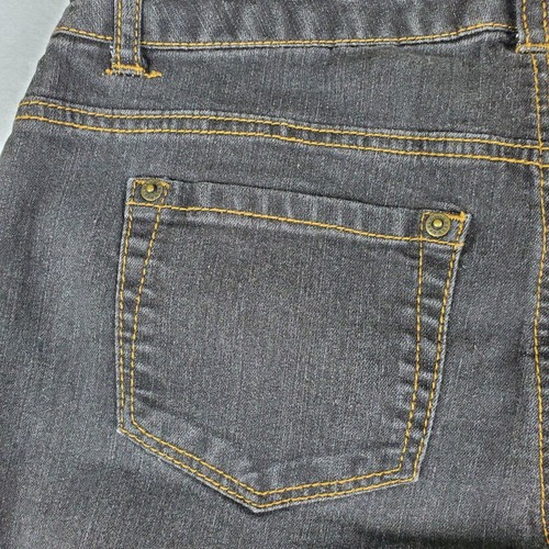 Beau klassische Damenjeans Denim dunkel gewaschen 5 Taschen schwarz Größe 8 - Bild 8 von 10