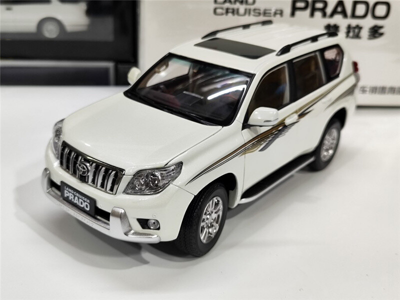 for TOYOTA FOR LAND CRUISER For PRADO 6 Open door white 1/18 Truck