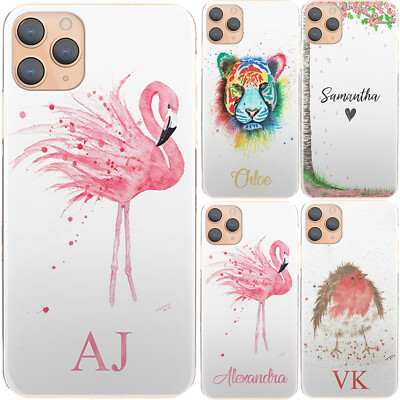 Personalisierte Handyhülle; Initialen Robin Hard Cover für Apple iPhone 11 X 8 7 SE