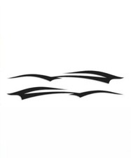 Tribal Flames Splash Vinyl Decal Window Truck Sticker Motorcycle Pinstripe Jdm