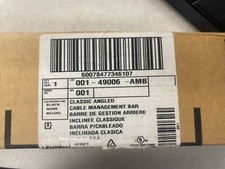 49006-AMB LEVITON ANGLED CABLE MGMT BAR BLACK