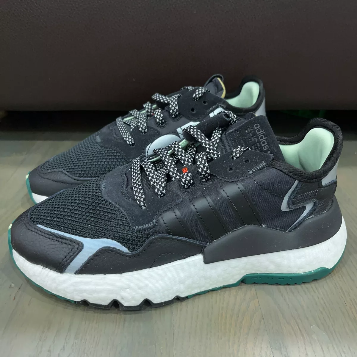 Adidas nite top joggers black