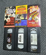 3 VHS Tapes Nascar 2000,Close Calls Winstoncup,Man Against Nature Media  