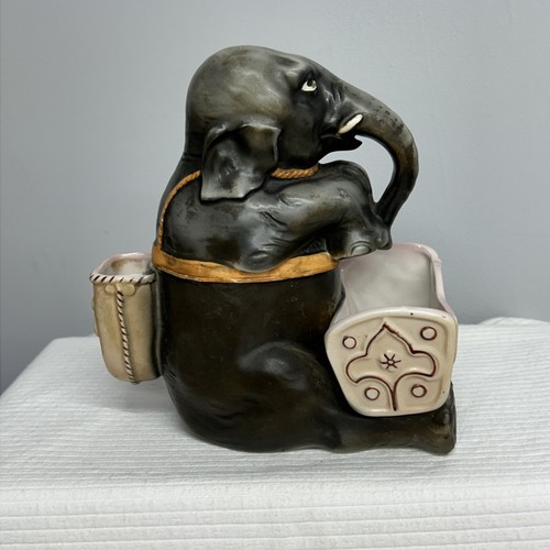 Tarro de tabaco raro con figura de elefante - Imagen 2 de 15