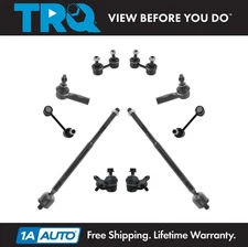 TRQ 10 pc Steering & Suspension Kit Ball Joints Tie Rods Sway Bar End Links New