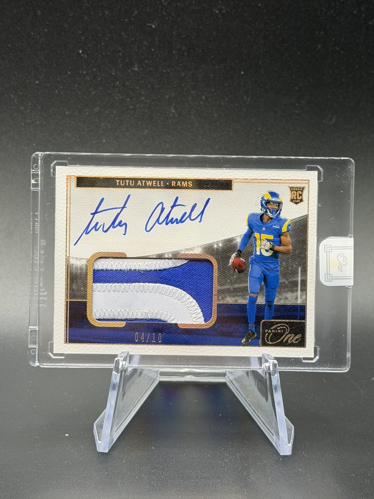 Tutu Atwell Panini One #20 Patch Autograph-Gold