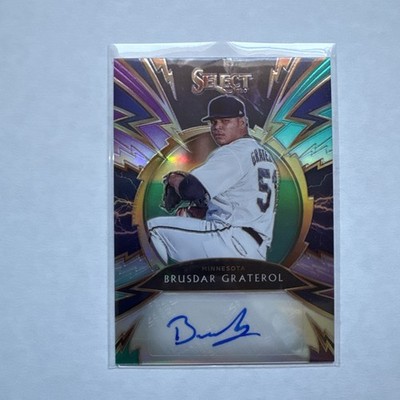 2020  Select Signatures Brusdar Graterol #SS-BG Tri-Color Prizm /49 (AU, RC)