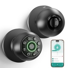 Fingerprint Door Lock - Smart Door Knob, Biometric Door Lock with Keypad Pass...