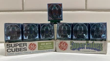 Vintage Lot GE Super Flash Cubes Pocket Camera Sealed Package-7 Cubes 28 Flashes