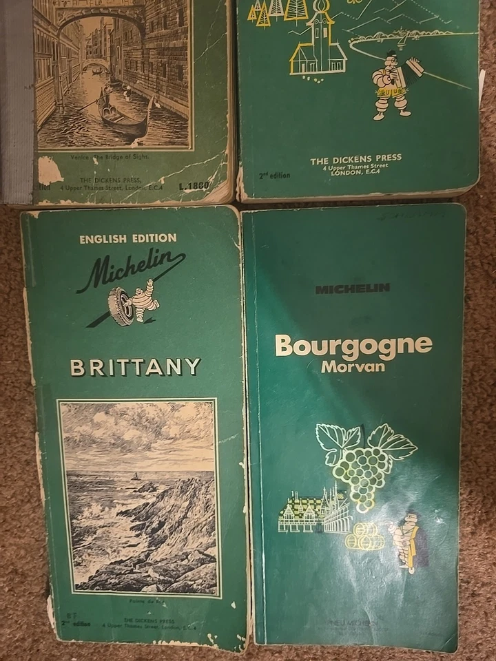 6 Vintage Michelin Tourist Guide 1960s RARE TRAVEL GUIDES MAPS - Image 4 of 4