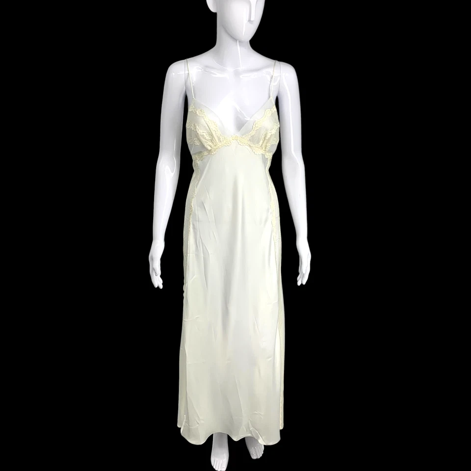 De Colección NUEVO Jonquil x Diane Samandi Neiman Marcus Talla L Transparente Peignoir Conjunto Vestido Bata Foto 4 de 4