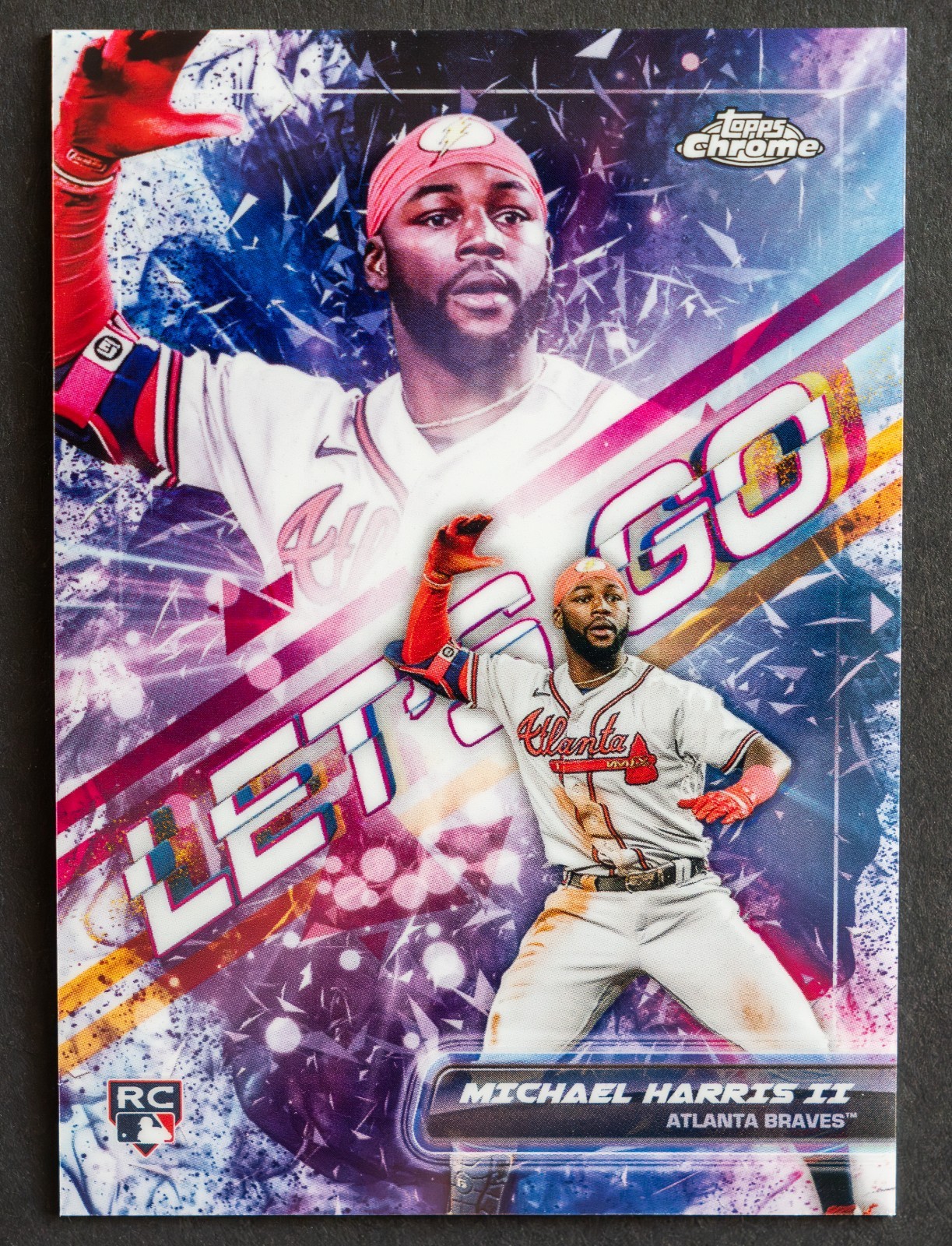 2023 Topps Chrome Michael Harris II Rookie Let's Go Braves RC Case Hit SSP