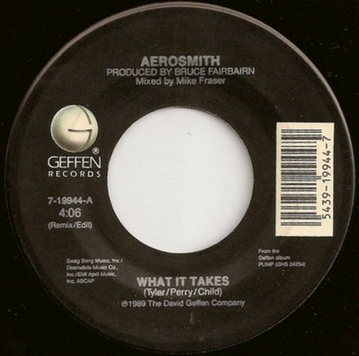 Aerosmith - What It Takes, 7'', (Vinyl)