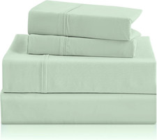 California King Sheet Set Luxury Microfiber 4 Piece Breathable Deep Pocket