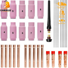 WIG Schweißzubehör Set 36-teilig für WP-26 Brenner, Spannhülsen + Düsen