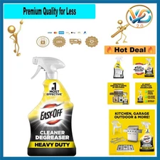 Heavy Duty Degreaser Cleaner Spray 32 Oz Lemon for Kitchen Surfaces