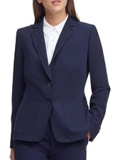 Tommy Hilfiger Navy Single-Breasted Blazer 4 NWOT