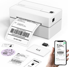 KNAON Bluetooth Thermal Shipping Label Printer, 4x6 Portable Thermal Address Lab