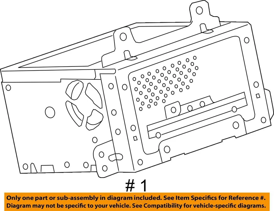 2013-2015 Chevrolet Equinox AM FM MP3 Cd Player Radio Receiver 23206821 - Image 3 of 4