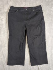 Gloria Vanderbilt Amanda Capris Women Size 16 Missy Dark Blue