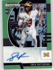 2020 Panini Prizm Draft Picks Autographs Neon Green Shea Patterson RC /125