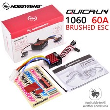 Hobbywing Quicrun Brushed Waterproof Motor ESC 60A 1060 for 1/10 RC NEW 1pc