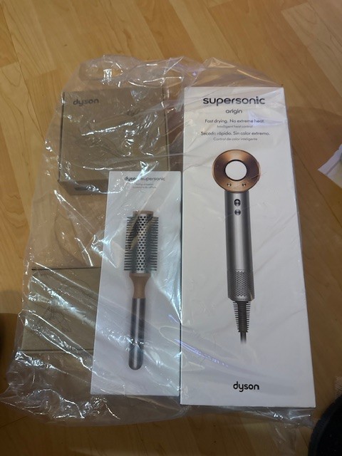 DYSON Supersonic Origin Hair Dryer Nickel/Copper + Styling