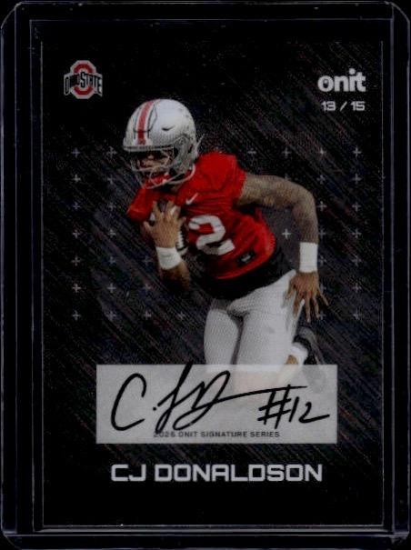 2025 ONIT Gravity Ohio State #S-3 CJ Donaldson Gravity Signatures Purple #/25