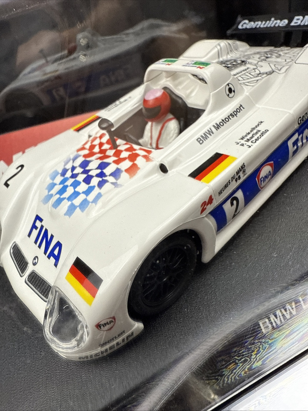 Minichamps 1/43 BMW V12 LM 1998 24 Hours of Lemans Car #2 CS360 Dealer Edition