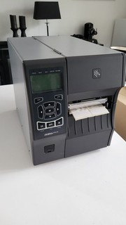 Zebra ZT410 Thermo Transfer Barcode Label Drucker Therotransferband und Label