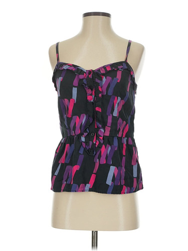 Marc by Marc Jacobs Women Purple Sleeveless Silk Top 0