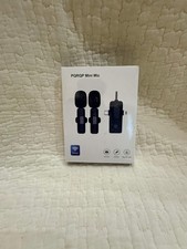PQRQP Wireless Mini Mic Dual Lavalier for Phones