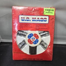 Vintage U.s. Mags Wheel Locks 12 Standard Mag Chrome Lug Nuts Set 4 73681n Vintage U.s. Mags Wheel Locks 12 Standard Mag Chrome Lug Nuts Set 4 73681n