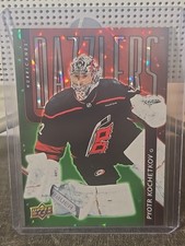 2025-26 Upper Deck Series 1 - Dazzlers Pyotr Kochetkov #DZ-9 Green Holiday SP