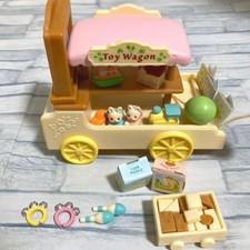 Sylvanian Families Shop Manager Toy Wagon Playset Vintage Used Authentic
