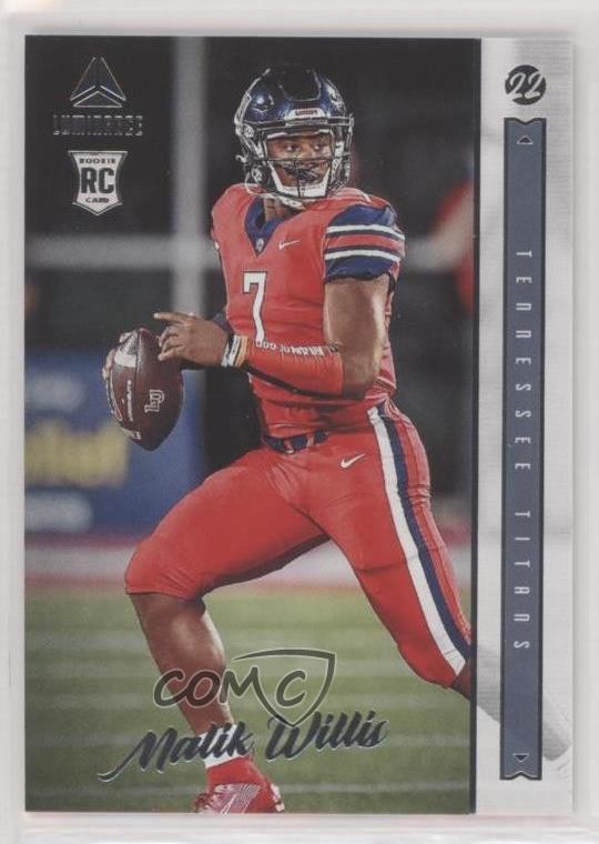 2022 Panini Luminance Rookie Malik Willis #103 Rookie RC