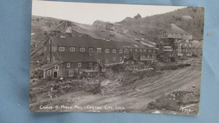 1900s Central City Colorado Chain O Mines Mill Real Photo Sanborn Post Card