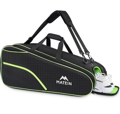 Matein Tennis Bag 6 Rackets Extra Large Protective Convertible Racquet Bag