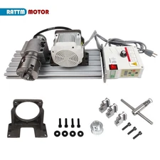 CN SHIP】K11-80mm Lathe Chuck Spindle Assemblies+750W 110V Brushless Servo Motor