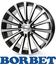 4x Borbet BLX 8.5x20 5/112 ET24 Black Polished matt 4x Borbet BLX 8.5x20 5/112 ET24 Black Polished matt
