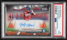 2024 Bowman Scouts Top 100 41/99 Kyle Manzardo #BTPA-41 PSA 9 MINT Auto 6fs
