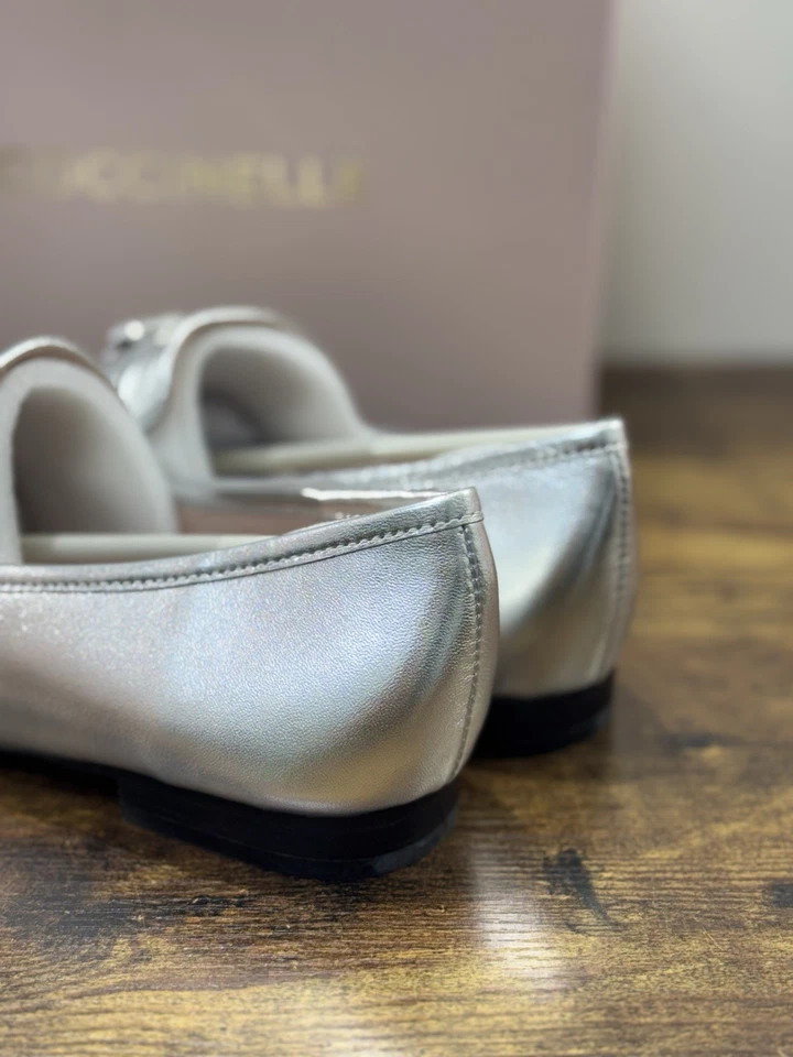 Coccinelle Mocassino Pelle Argento Casual Scarpa Coccinelle Donna 39 - Immagine 3 di 4