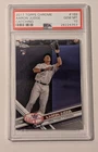 2017 TOPPS CHROME AARON JUDGE PSA 10 Gem Mint #169 ROOKIE Card RC Catching