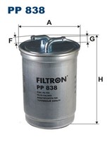 Filtron Kraftstofffilter PP 838 Leitungsfilter FüR Rover VW Ford Seat Honda LT 1