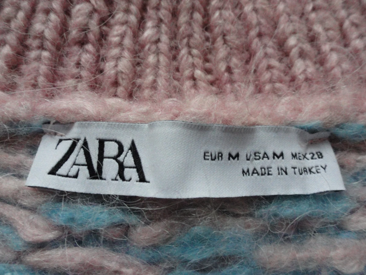 ZARA SWEATER VEST  M OVERSIZED ALPACA KNIT PULLOVER BLOGGERS INSTA JUMPER VG
