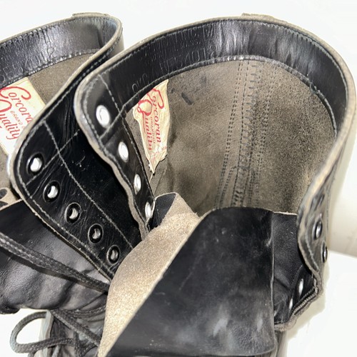 Vintage Corcoran Jump Boots Black Leather Military WW2 USA Mens Size 9.5 - Picture 5 of 8