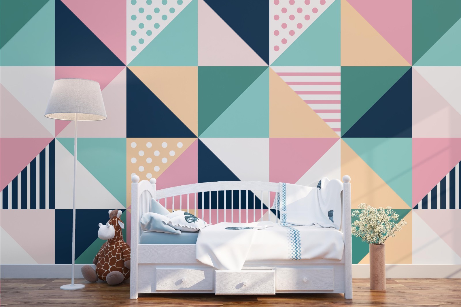 3D Geometric Graphics Pattern Wall Murals Wallpaper Murals Wall Sticker