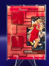 2007 Bowman Relics Yao Ming Relics Patch #11/50 Jersey Number #BR-YM CREASED
