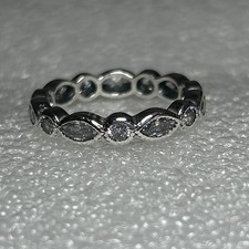 Genuine Pandora 🌟 Alluring Brilliant Marquise Ring 🌟 Size 52 🌟 190940CZ 